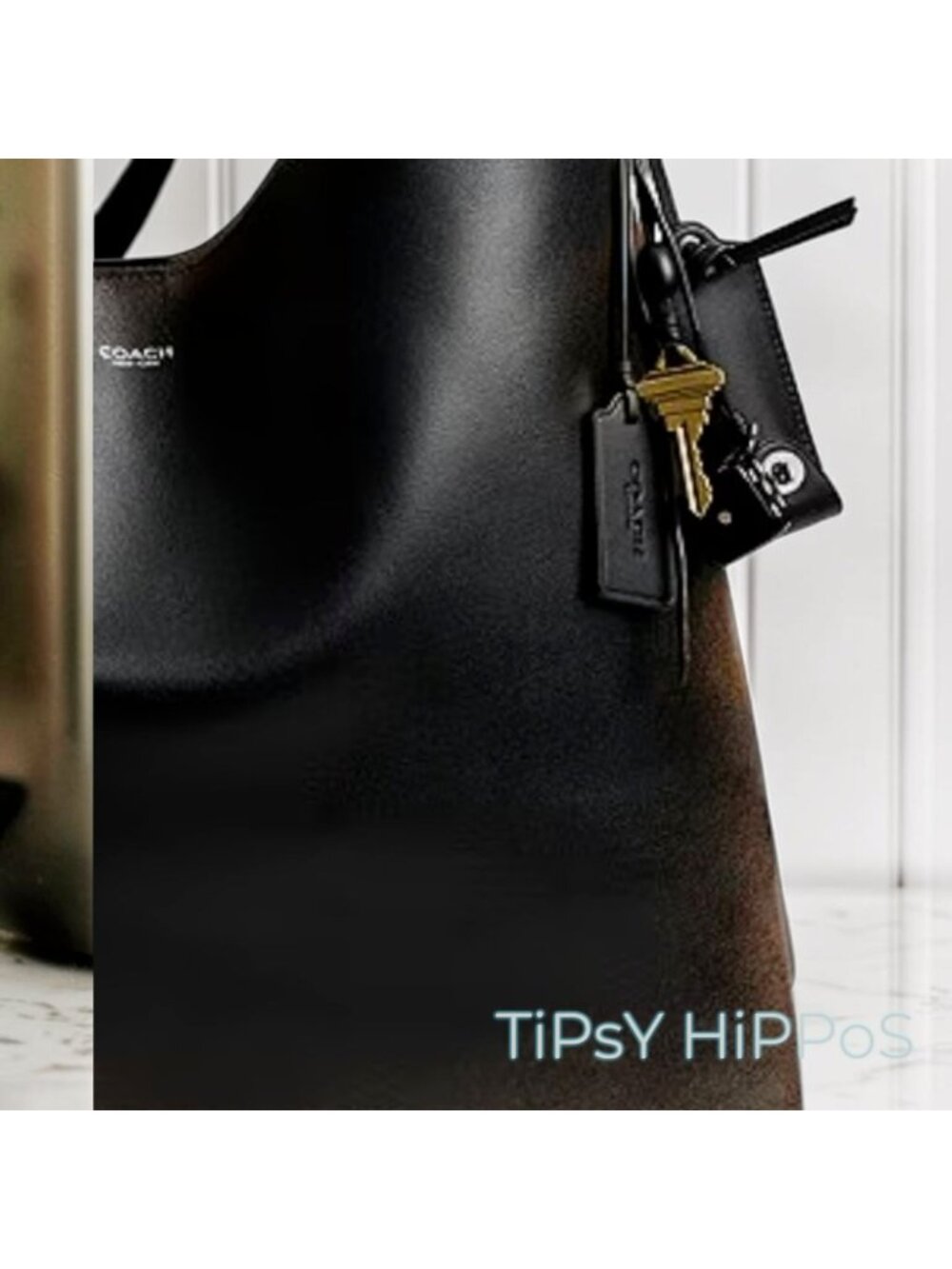 NEW!  COACH Loved Leather Brooklyn 39 Hobo Tote Bag with Bag Charm 623A330P - Picture 7 of 12